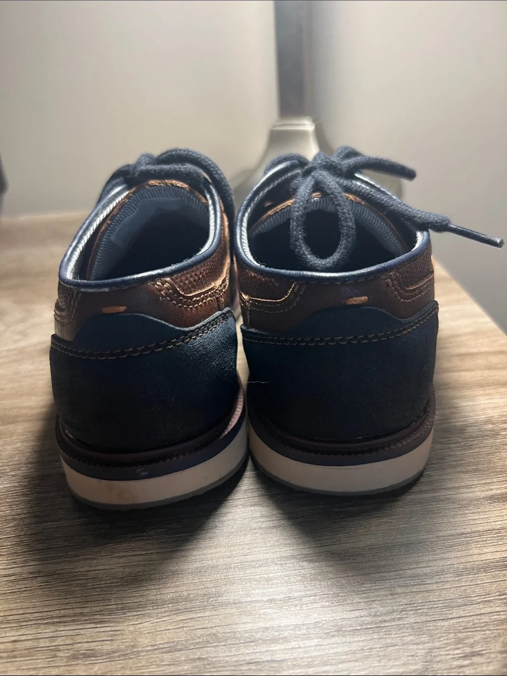 Sonoma Brown Kids Dress Shoe with Black Laces stock (15)